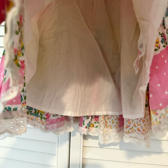 Mini Boden Colorful Patchwork Skirt - Pink, Yellow, Green - Picture 8 of 8